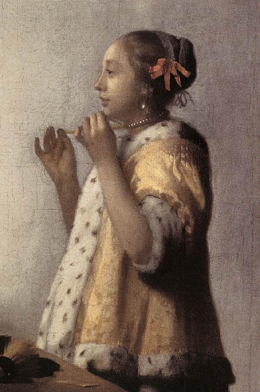 VERMEER VAN DELFT, Jan Woman with a Pearl Necklace (detail)  gff